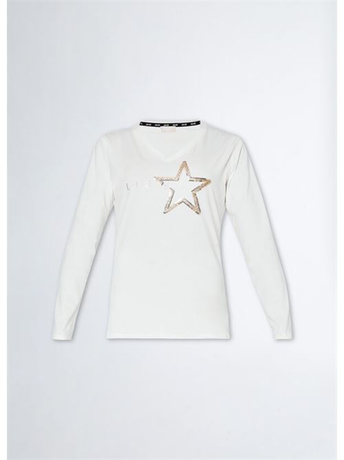 T-shirt con stella e logo LIU JO SPORT | TA4134JS00310604